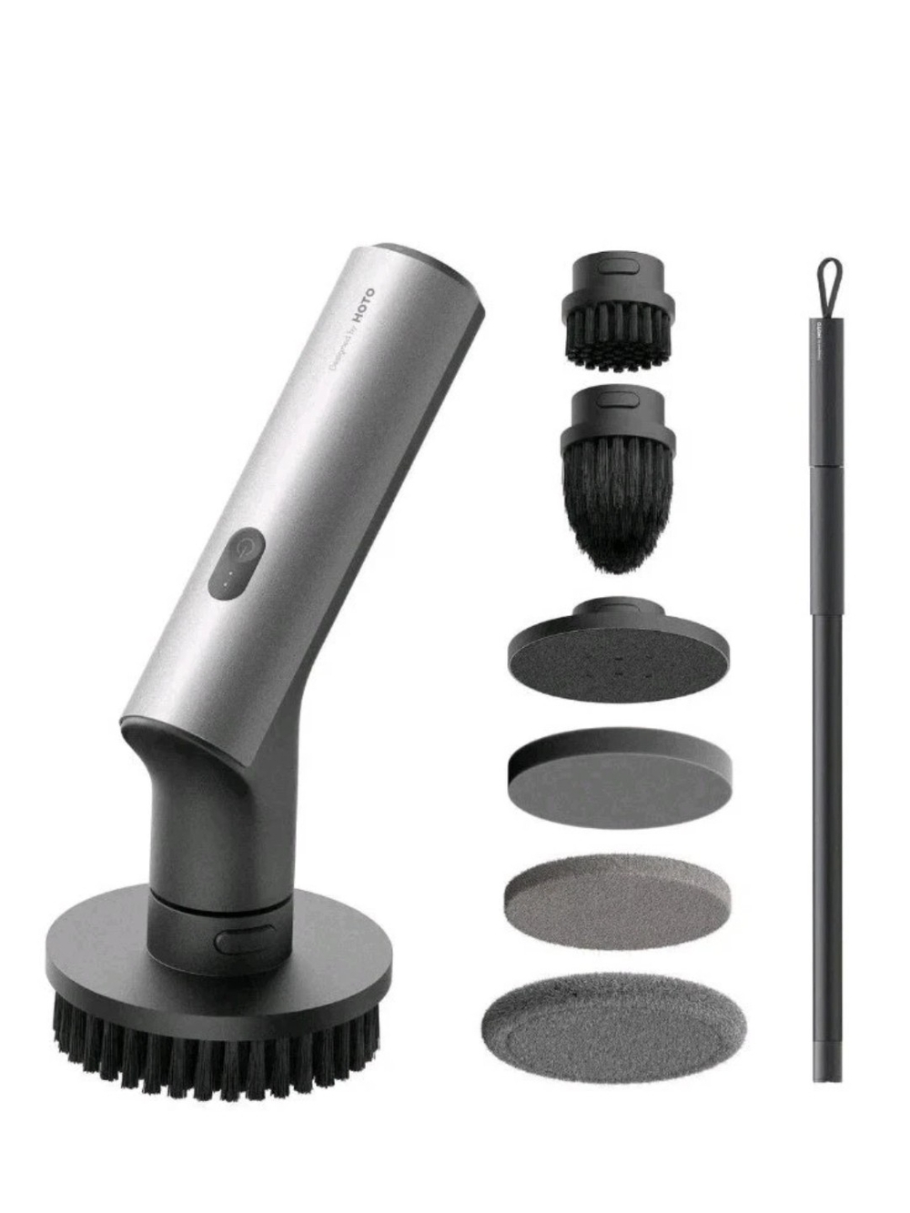 HOTO Cordless Spin Scrubber Electric Shower Cleaning Brush Extendable Open Box